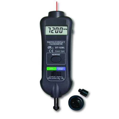 Tacómetro láser - DT-1236L - Tecpel  Co., Ltd. - con contacto / de mano / con pantalla LCD