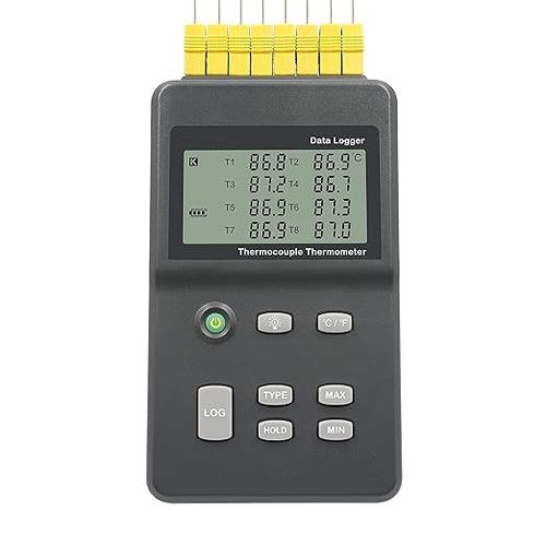 Data logger de temperatura - DTM-T8 - Tecpel  Co., Ltd. - USB / NTC / con pantalla LCD