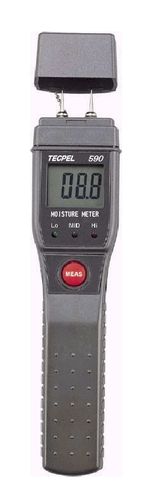 Humidímetro para madera - TMM-590  - Tecpel  Co., Ltd. - con sonda de penetración larga / con visualizador digital / portátil