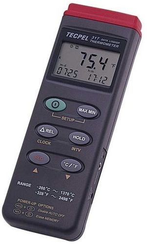 Registrador de datos de temperatura - DTM 317  - Tecpel  Co., Ltd. - USB / con pantalla LCD / portátil