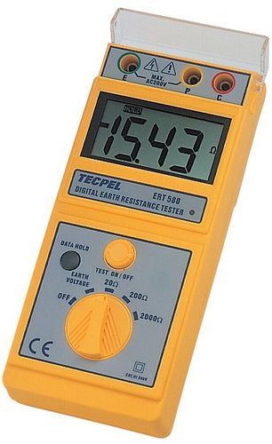 Comprobador de resistencia de puesta a tierra - ERT-580  - Tecpel  Co., Ltd. - de batería