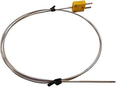 Termopar tipo K - TPK-03XP-1.6mm-1M - Tecpel  Co., Ltd. - de inserción / para la industria agroalimentaria