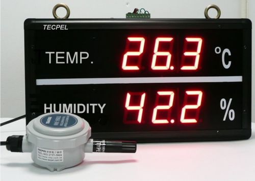 Visualizador LED - TRH-3306DHL - Tecpel  Co., Ltd. - de 3 dígitos / de 2 líneas / de 7 segmentos