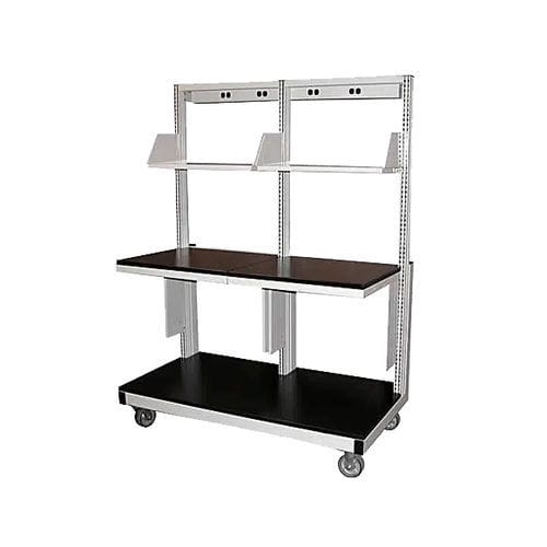 Carro de laboratorio - ALPHA - Kewaunee Scientific Corporation - con estantes / con ruedas giratorias