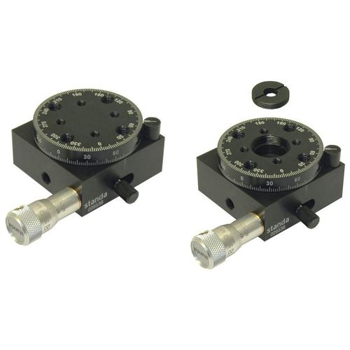 Platina de posicionamiento rotativa - 7R7 series - Standa - manual / 1 eje / en miniatura