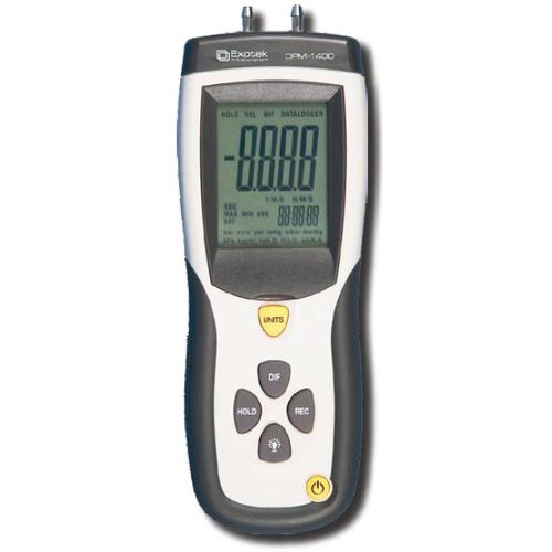 Aparato de medición de presión - DPM-1400 - Exotek Instruments - diferencial / digital / portátil