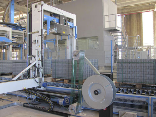 Línea de embalaje para flejadora - MESSERSI' PACKAGING - para bobinas de acero / para hormigón / compacta