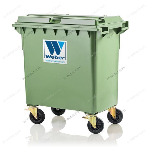 Contenedor de residuos de PEAD - MGB 770 L - Weber GmbH & Co. KG Abfallbehaelter & Container - para residuos urbanos / para residuos domésticos / para papel