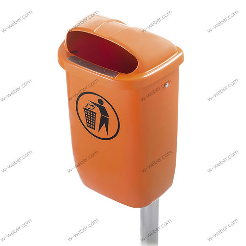 Cubo de basura de PEAD - Weber GmbH & Co. KG Abfallbehaelter & Container - para residuos urbanos / con cierre