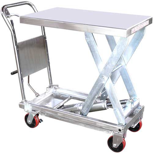 Mesa elevadora de tijera - MML-PSS series - Lift Products - con pedal / móvil / para preparación de pedidos