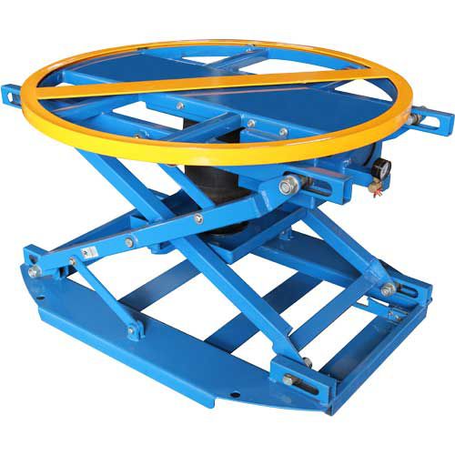 Mesa elevadora giratoria - LPSL-AIR - Lift Products - de tijera / neumática / estacionaria