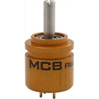 Potenciómetro monovuelta - PP12 SR series - Vishay MCB industrie - manual / analógico / de plástico conductor