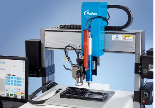 Robot cartesiano - PROX  - Nordson EFD - 3 ejes / para distribución / para la industria electrónica