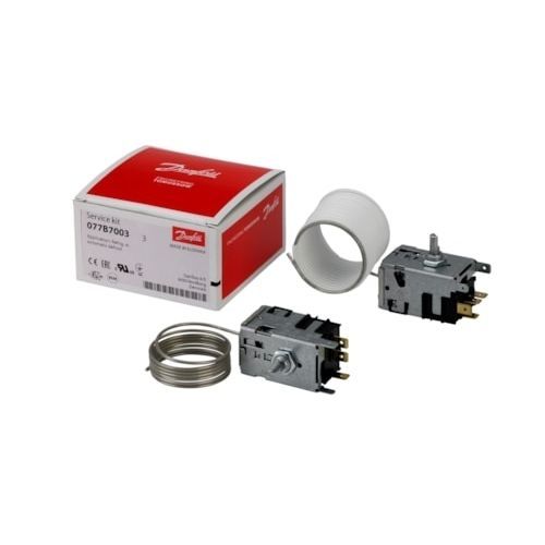 Termostato electromecánico - 077B700 series - DANFOSS Refrigeration & Air Conditioning - para instalación frigorífica