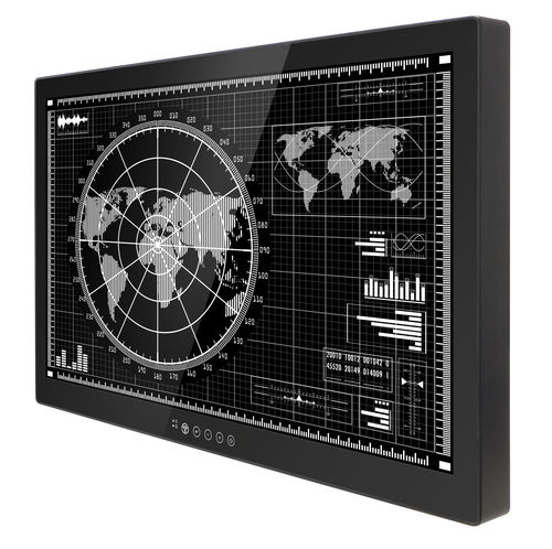 Monitor LCD - M320TF-MIL - Winmate, Inc. - con tecnología capacitiva proyectada / con pantalla táctil multipuntos / industrial