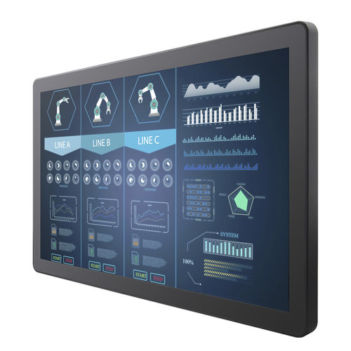 Monitor TFT - W22L100-GCA3 - Winmate, Inc. - con tecnología capacitiva proyectada / industrial / para punto de venta
