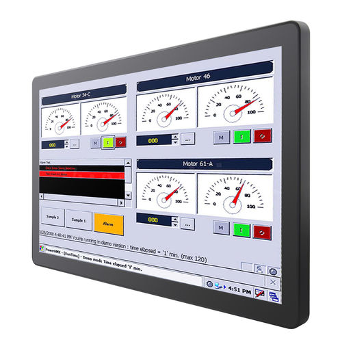 Monitor TFT - W24L100-GCA2 - Winmate, Inc. - con tecnología capacitiva proyectada / industrial / para punto de venta