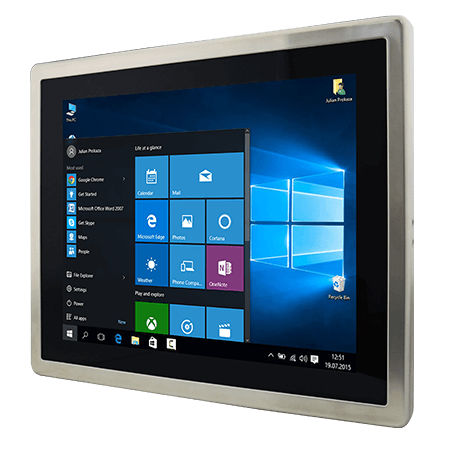 Panel PC de LCD - R15ID3S-65EX - Winmate, Inc. - retroiluminación LED / pantalla táctil capacitiva PCAP / con pantalla táctil resistiva