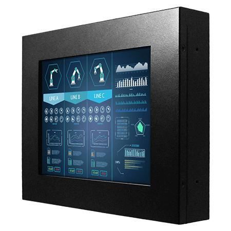 Monitor táctil - R08T100-CHA1 - Winmate, Inc. - LCD / con pantalla táctil resistiva / con pantalla táctil capacitiva