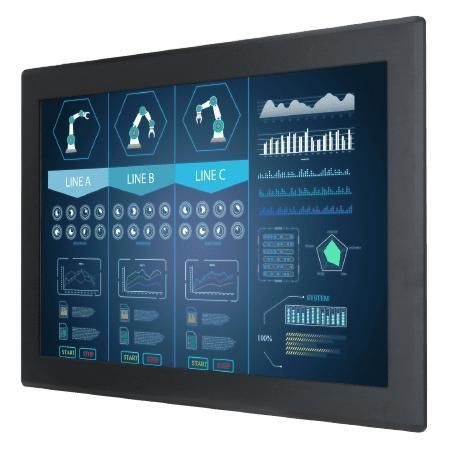 Visualizador 24" - W24L100-PMA2 - Winmate, Inc. - táctil / con pantalla táctil resistiva / de color