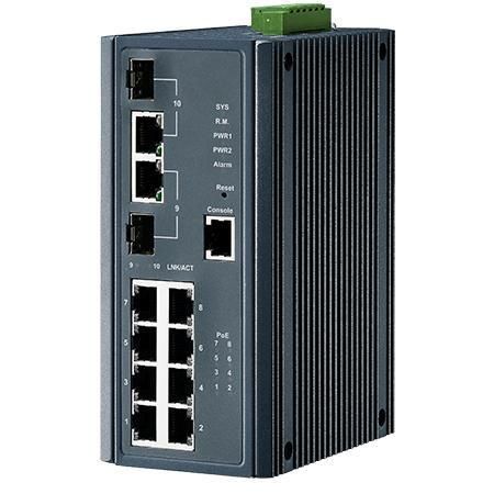 Conmutador Ethernet administrable - EACSW-L2 - Winmate, Inc. - 10 puertos / de nivel 2 / Gigabit Ethernet