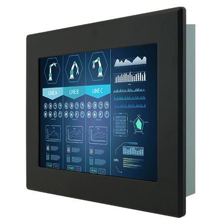 Monitor con pantalla táctil resistiva - R12T600-IPL1 - Winmate, Inc. - industrial / para uso exterior / para máquina industrial