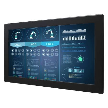 Monitor LCD - W24L100-IPA2 - Winmate, Inc. - con pantalla táctil resistiva / con pantalla táctil / industrial