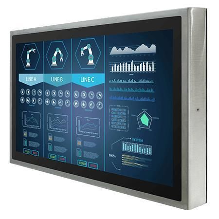 Monitor con tecnología capacitiva proyectada - W32L100-SPA3 - Winmate, Inc. - con pantalla táctil multipuntos / industrial / para interfaz HMI