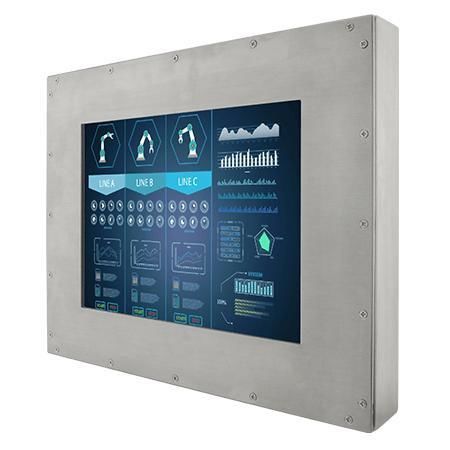 Monitor con pantalla táctil resistiva - R10L100-67T2ST - Winmate, Inc. - para máquina industrial / para aplicaciones químicas / para línea de producción alimentaria