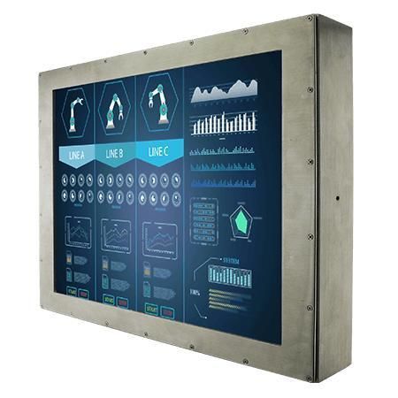 Monitor LCD - R19L300-67M1ST - Winmate, Inc. - con pantalla táctil resistiva / industrial / para aplicaciones químicas