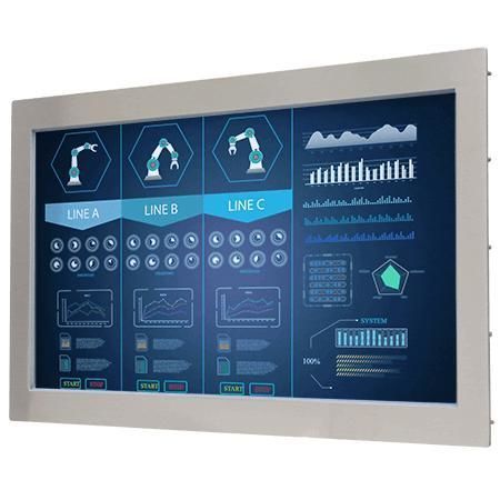 Monitor LCD - W22L100-STA3 - Winmate, Inc. - con pantalla táctil resistiva / para aplicaciones químicas / para aplicaciones farmacéuticas
