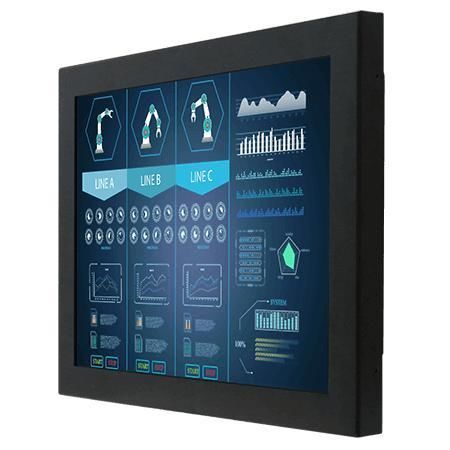 Monitor LCD - R12L600-CHM2OD - Winmate, Inc. - con pantalla táctil resistiva / industrial / para uso exterior