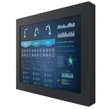 Monitor con pantalla táctil resistiva - R17L100-CHA1OD - Winmate, Inc. - para uso exterior / para máquina industrial / de visualización