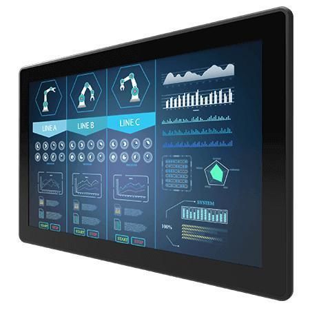 Monitor LCD - W24L100-EHC1OD - Winmate, Inc. - con pantalla táctil multipuntos / con tecnología capacitiva proyectada / industrial