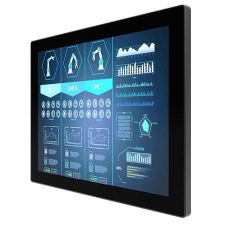Monitor LCD - R19L100-GCA3OD - Winmate, Inc. - con pantalla táctil multipuntos / con tecnología capacitiva proyectada / industrial