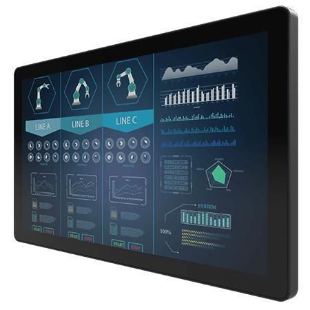 Monitor con pantalla táctil multipuntos - W22L100-GCB1OD - Winmate, Inc. - con tecnología capacitiva proyectada / para la industria / para uso exterior