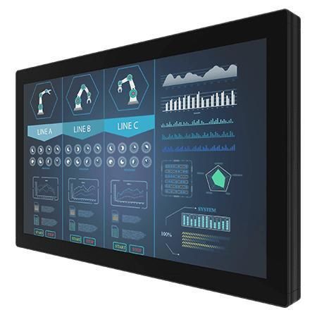 Monitor con pantalla táctil multipuntos - W32L100-PCA4OD - Winmate, Inc. - con tecnología capacitiva proyectada / pantalla táctil capacitiva PCAP / industrial