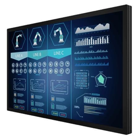 Monitor con pantalla táctil multipuntos - W55L100-PCA3OD - Winmate, Inc. - con tecnología capacitiva proyectada / industrial / para uso exterior