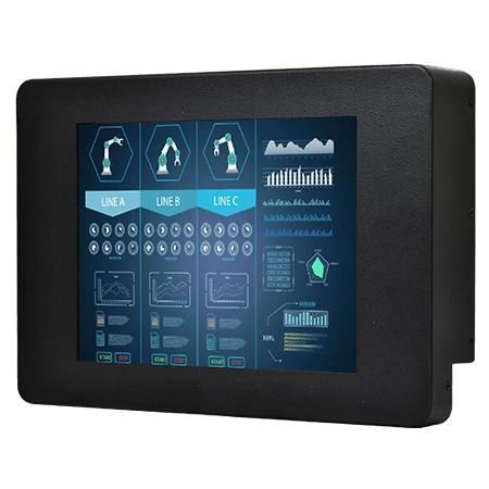 Monitor LCD - R08T200-RMT1WT - Winmate, Inc. - con pantalla táctil resistiva / industrial / para máquina industrial