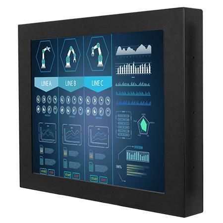 Monitor LCD - R19L300-RMM1 - Winmate, Inc. - con pantalla táctil resistiva / industrial / de visualización