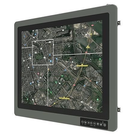 Monitor LCD - R19L100-MLA3 - Winmate, Inc. - con pantalla táctil resistiva de 5 hilos / con pantalla táctil / para vehículo