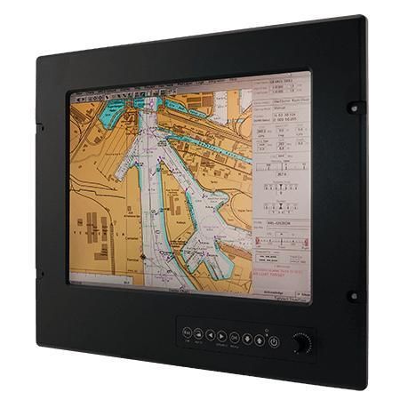 Monitor TFT-LCD - R15L100-MRC3HB - Winmate, Inc. - con pantalla táctil resistiva / marino / 15"