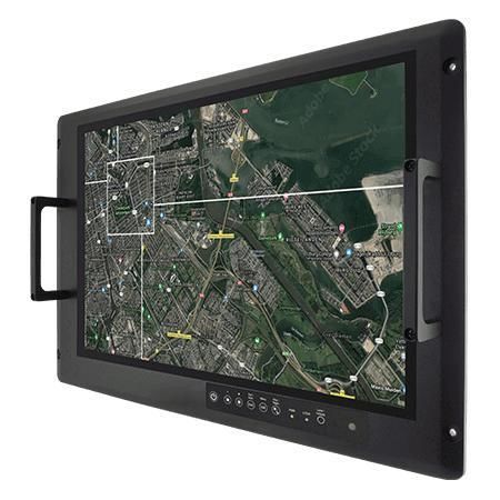 Monitor con pantalla táctil multipuntos - W22L100-MLA3FP - Winmate, Inc. - con tecnología capacitiva proyectada / pantalla táctil capacitiva PCAP / de visualización