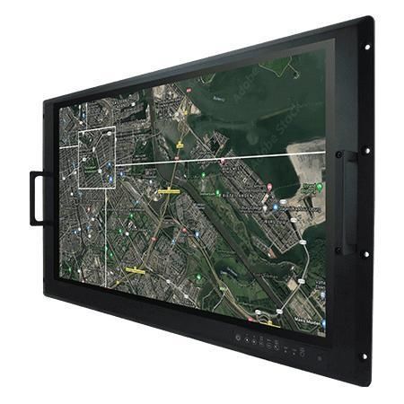 Monitor con pantalla táctil multipuntos - W32L100-MLA3FP - Winmate, Inc. - con tecnología capacitiva proyectada / pantalla táctil capacitiva PCAP / 32"