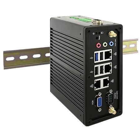PC box - IBDRW100-EX - Winmate, Inc. - en riel DIN / Intel® Celeron N2930 / RS-232