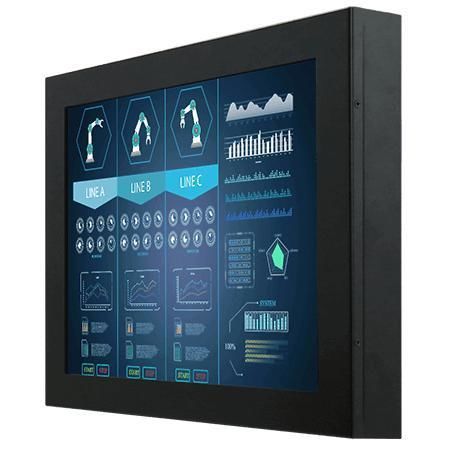 Monitor LCD - R15L600-CHC3 - Winmate, Inc. - con pantalla táctil resistiva / para máquina industrial / para interfaz HMI