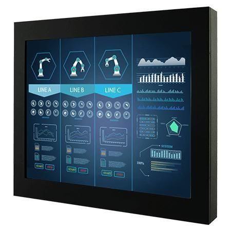 Monitor con pantalla táctil - R15L100-CHA3 - Winmate, Inc. - con pantalla táctil resistiva / con tecnología capacitiva proyectada / pantalla táctil capacitiva PCAP