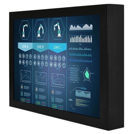 Monitor LCD - W15L100-CHA2 - Winmate, Inc. - con pantalla táctil resistiva / con pantalla táctil capacitiva / industrial