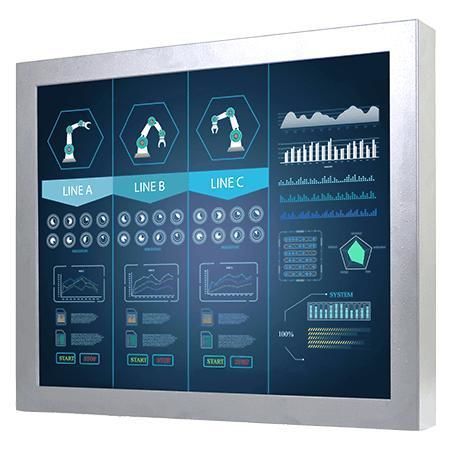 Monitor TFT-LCD - R17L500-CHA1WT - Winmate, Inc. - con pantalla táctil resistiva / industrial / 17"
