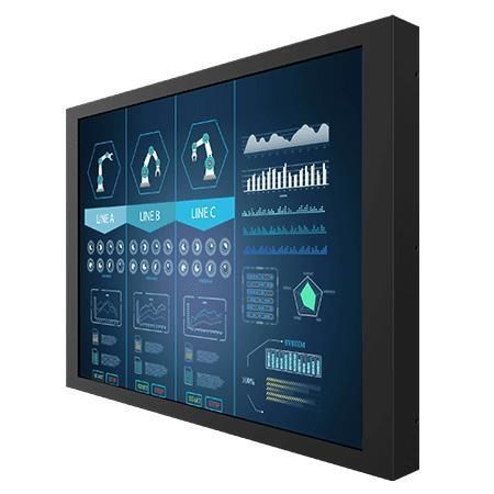 Monitor LCD - R21L100-CHM1 - Winmate, Inc. - con pantalla táctil resistiva / industrial / 21.3"